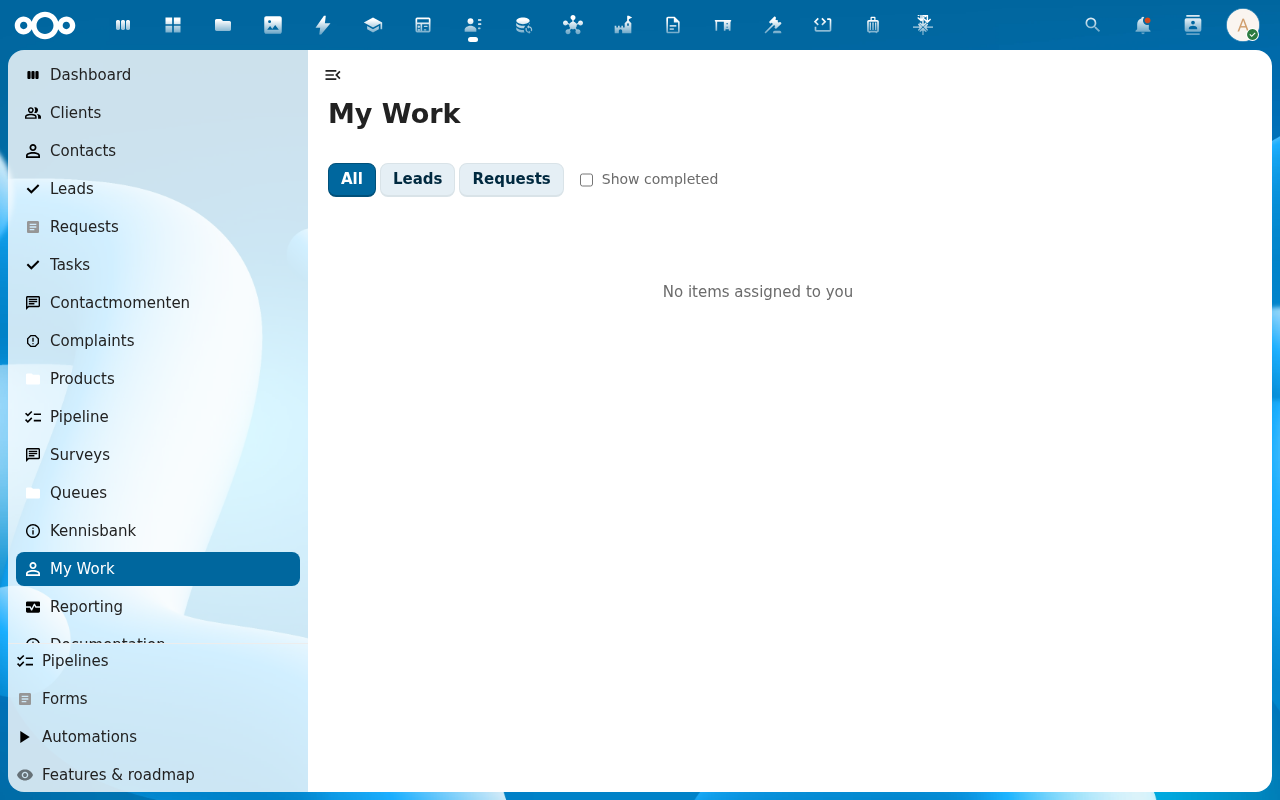 My Work - Requests